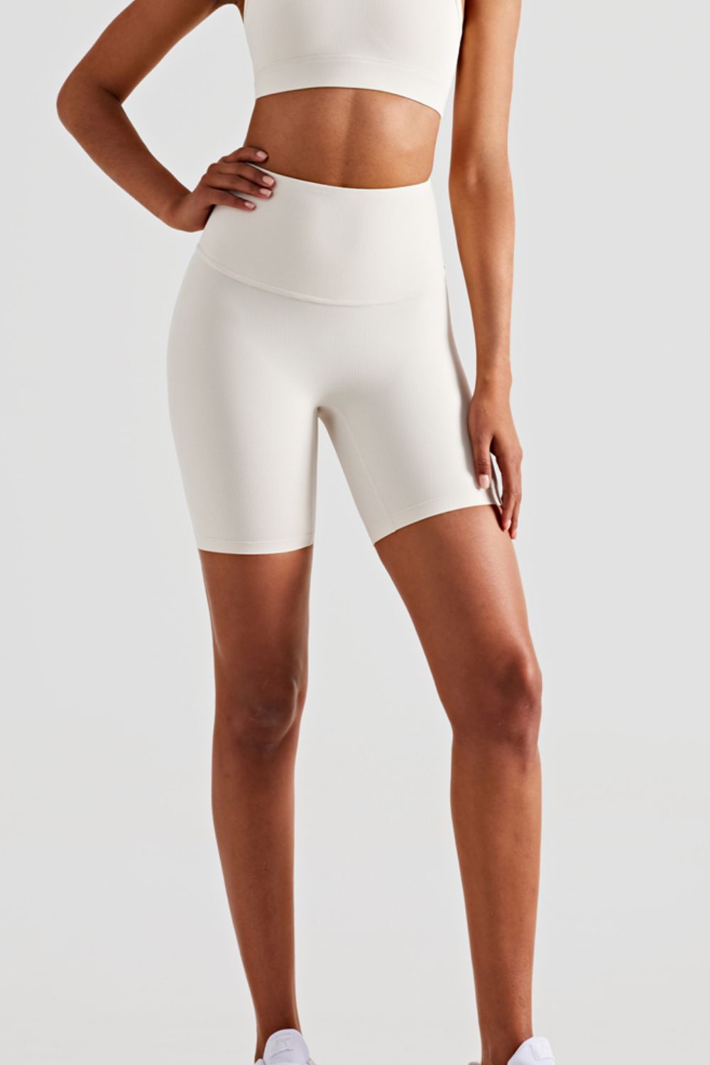 Wide Waistband Sports Shorts